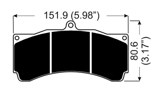 AP RACING CP3558D54-APF402 PAD SET (4)-25,00T Photo-0 