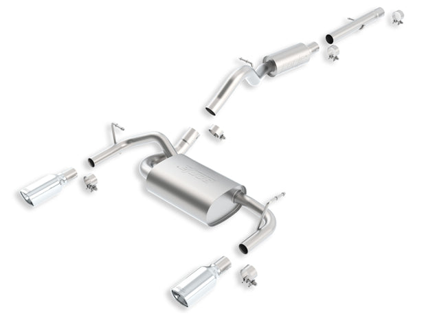 BORLA 140460 Cat Back Exhaust System WRANGLER 2012 3.6L AT / MT 4WD 2DR Photo-0 