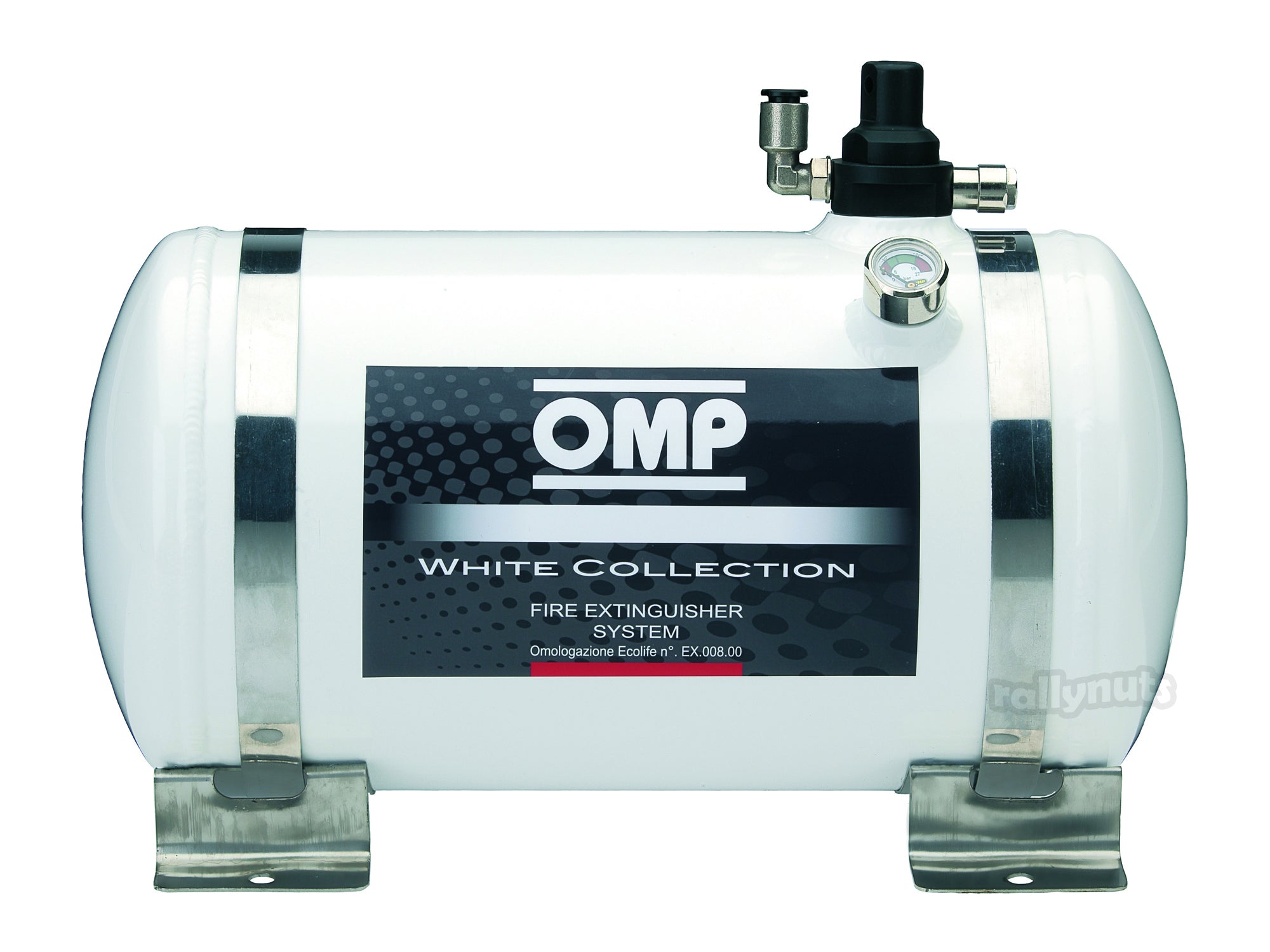 OMP CE0-SAL2-A02 (CESAL2/SP) Extinguisher system (FIA) CESAL2, electric, aluminium, 4,25L, diam.160mm, AFFF (no pressure) Photo-0 