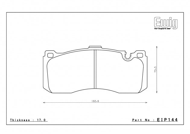 ENDLESS EIP144MX72 Front brake pads BMW E82/E87/E90/E91 Perf.Caliper Photo-0 