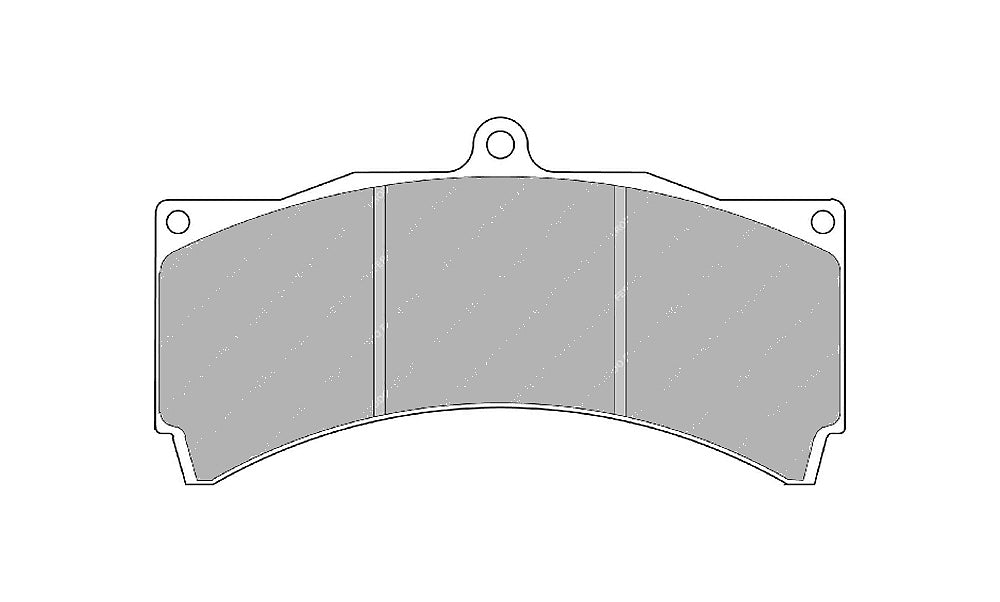 FERODO FRP3054R Brake Pads DS3000 for Caliper AP Racing CP3894 / CP5555 Photo-0 