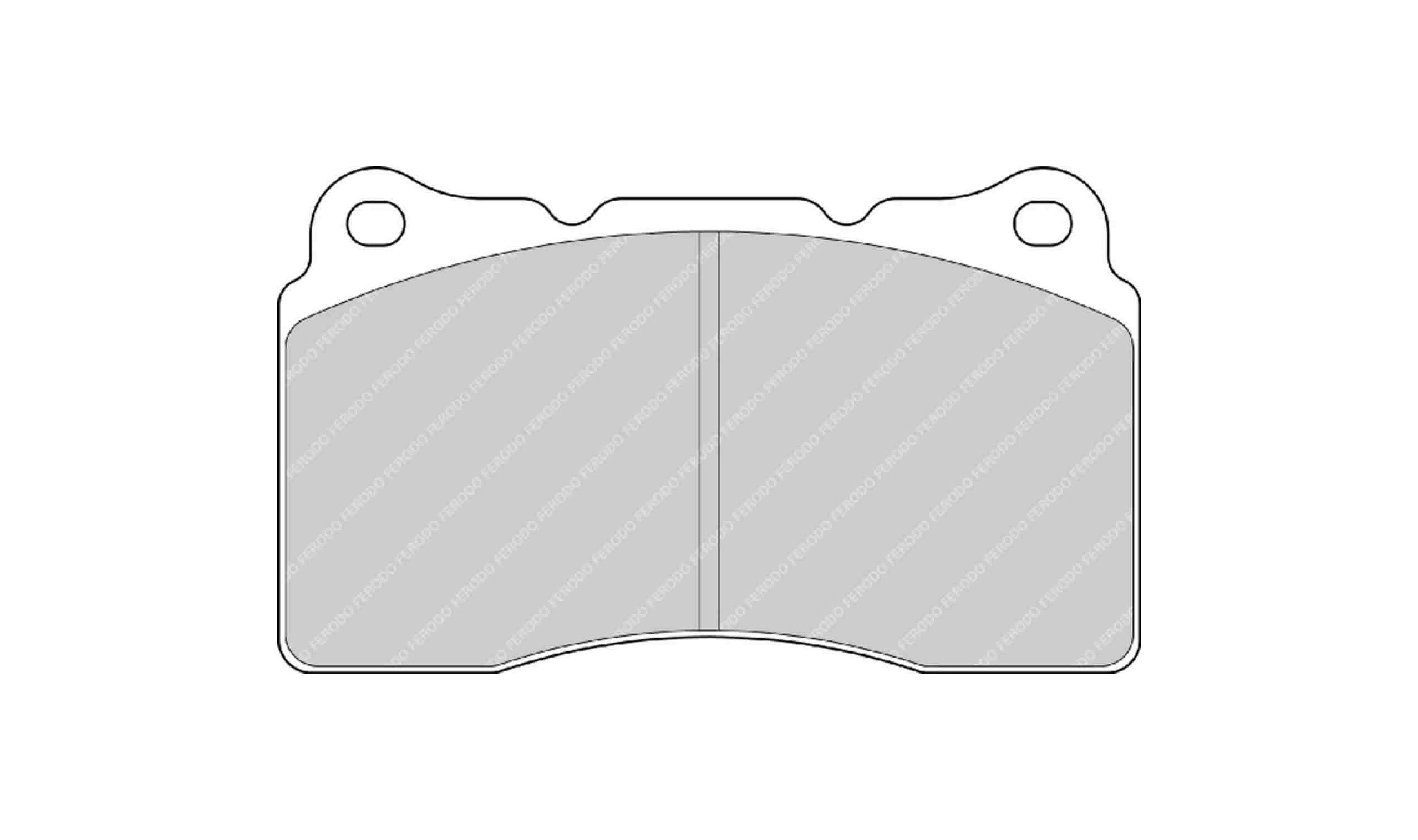 FERODO FRP3067H Front Brake Pads DS2500 for SUBARU Impreza WRX STI (GR / GH / G3) / TESLA Model S Photo-0 