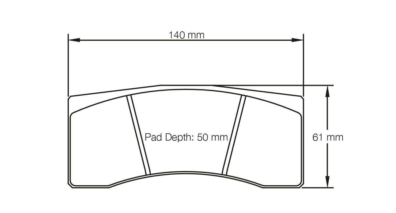 PAGID 1619-RSL1 Rear brake pads RSL1 Aston Martin Vantage V8 GT4 ProDrive / Alcon TPC CAR26 [4426] / Wilwood Integra IP Photo-0 