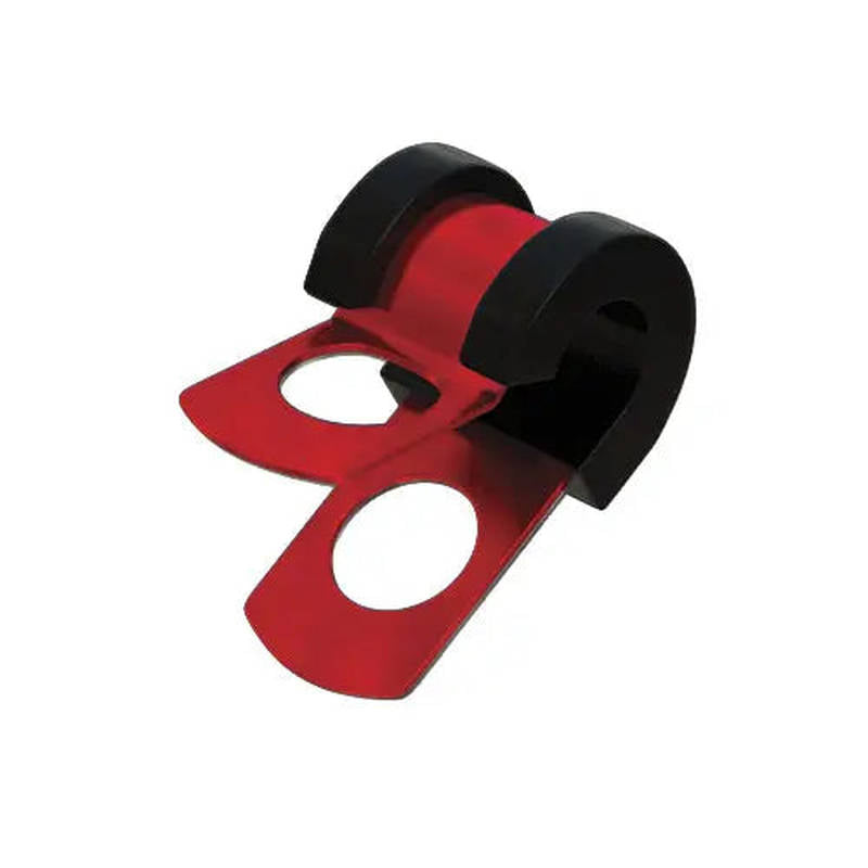 GOODRIDGE PLCC-04DRD P-clamp aluminum / rubber (1/4 "/ 6,4mm) RED for hose 600-03 Photo-0 