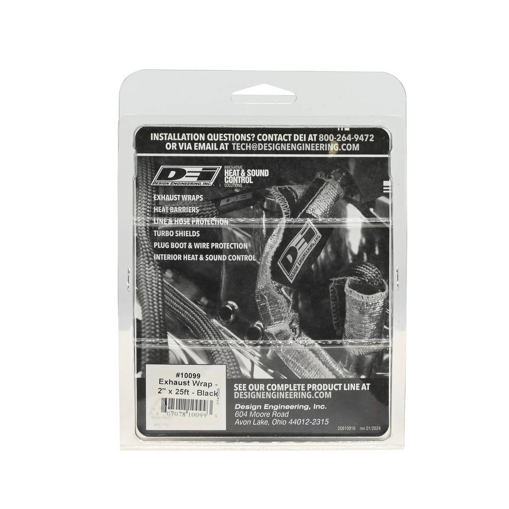 DEI 010099 Exhaust Wrap 2" x 25ft Black Photo-3 