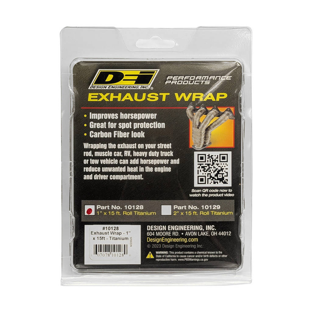 DEI 010128 Exhaust Wrap 1" x 15ft Titanium Photo-7 