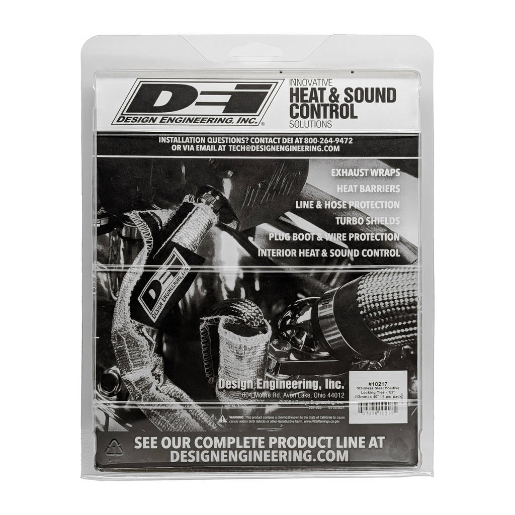 DEI 010217 Stainless Steel Positive Locking Tie 1/2" (12mm) x 40" 4 per pack Photo-2 