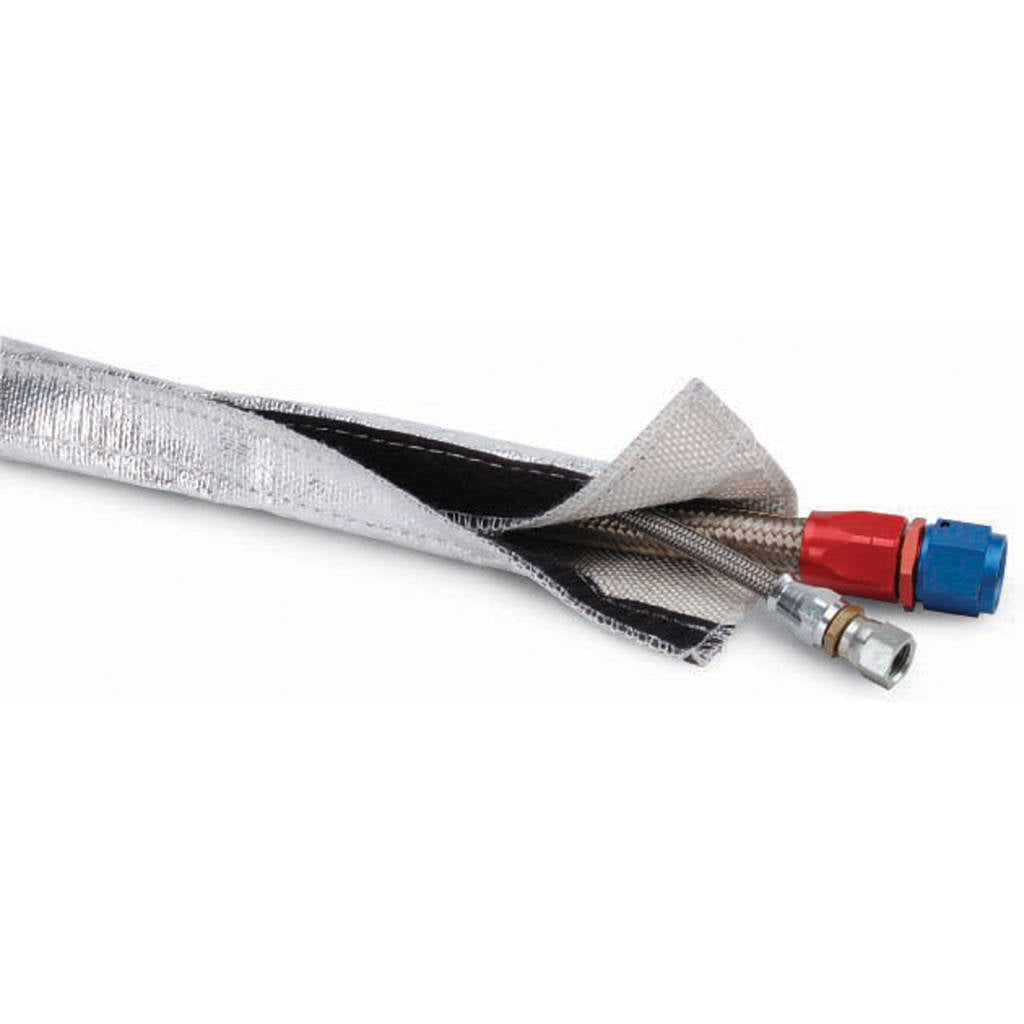 DEI 010405 Heat Shroud™ 1" I.D. x 3ft AluMINIzed Sleeving-hook & loop edge Photo-0 