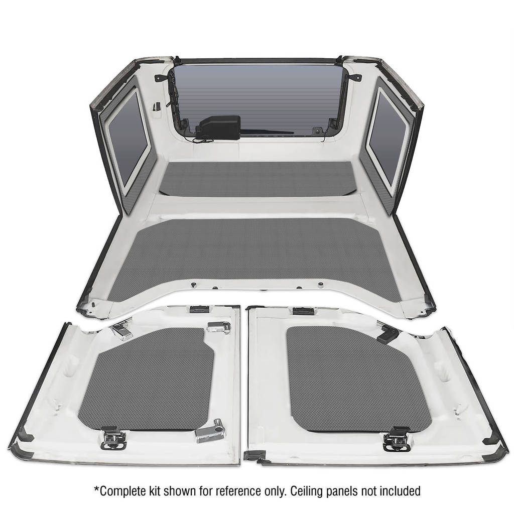DEI 050150 Sound Deadening Rear Side Window JEEP Wrangler 2011-up 4-Dr Gray Photo-1 
