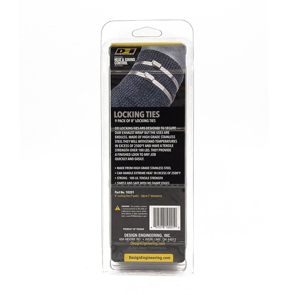 DEI 010201 Stainless Steel Locking Tie 8" 8 per pack Photo-2 
