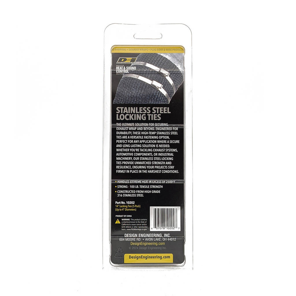 DEI 010202 Stainless Steel Locking Tie 14" 4 per pack Photo-2 