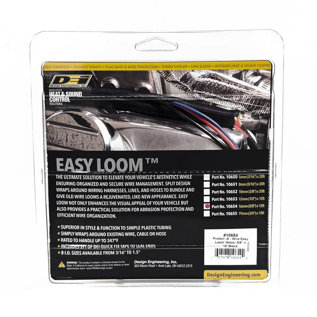 DEI 010654 Split Wire Sleeve Easy Loom 16mm-5/8" x 12' Black Photo-5 