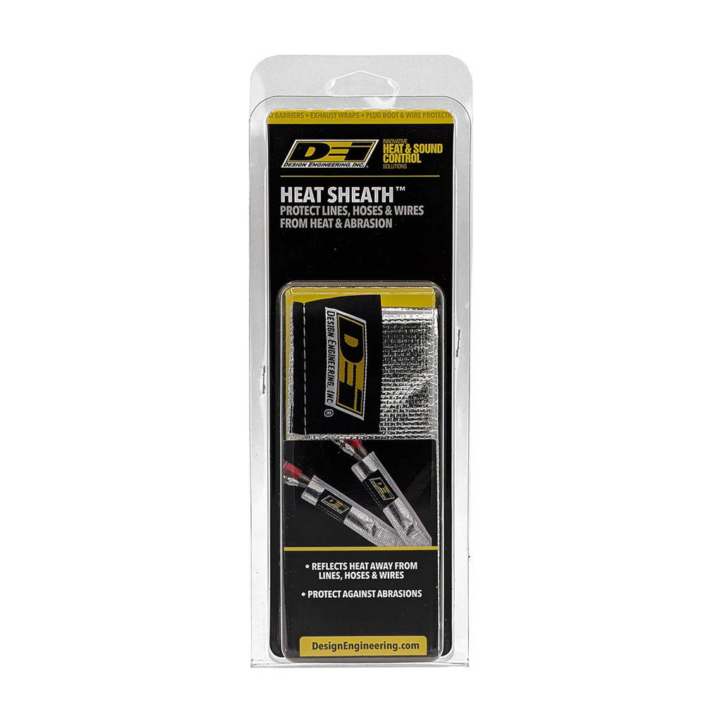 DEI 010419 Heat Sheath 1" x 3ft AluMINIzed Sleeving-sewn edge Photo-1 