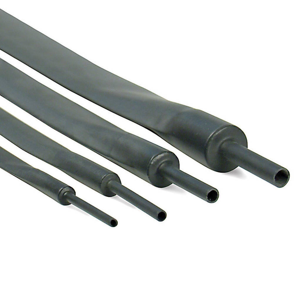 DEI 010836 Hi-Temp Shrink Tube Kit 9, 12, 18 & 24mm sizes x 2ft Black Photo-0 