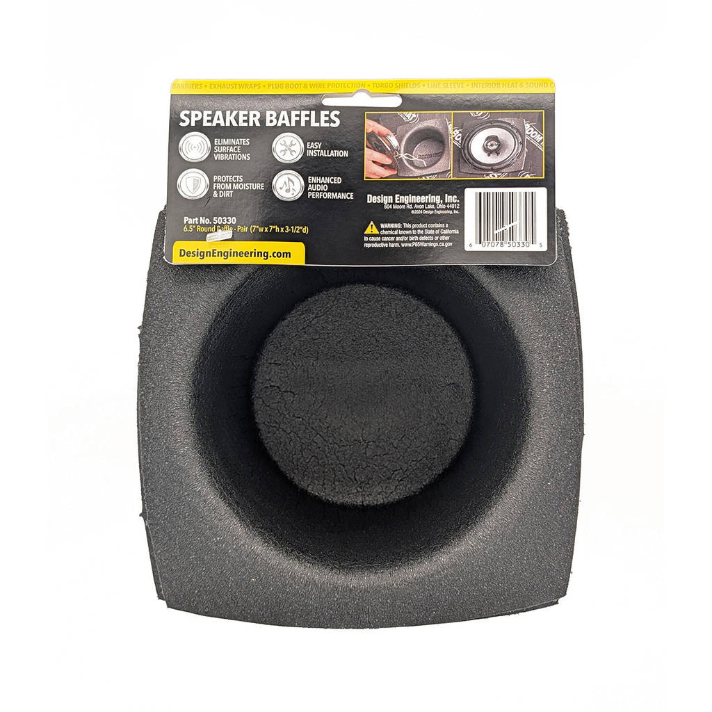 DEI 050330 Speaker Baffles 6-1/2" Round 7"w x 7"h x 3-1/2"d Pair Photo-2 