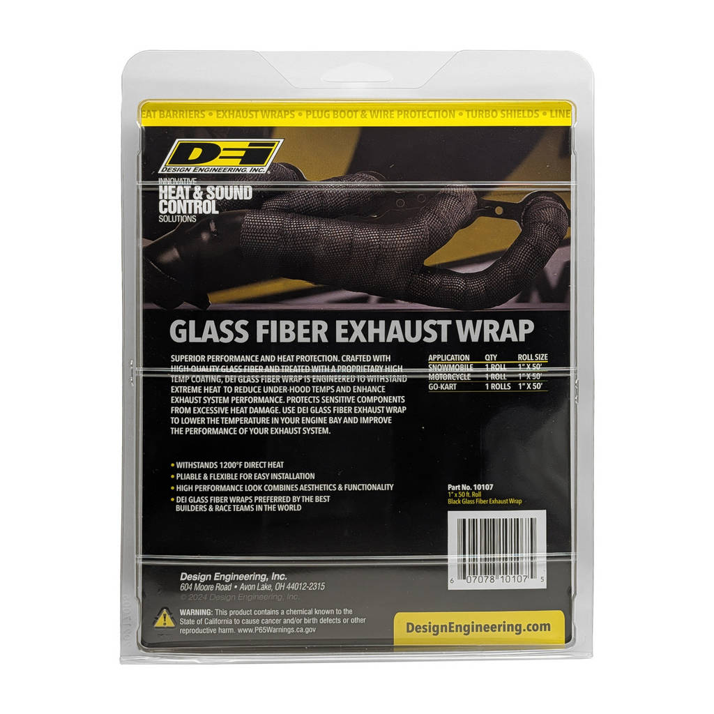 DEI 010107 Exhaust Wrap 1" x 50ft Black Photo-3 