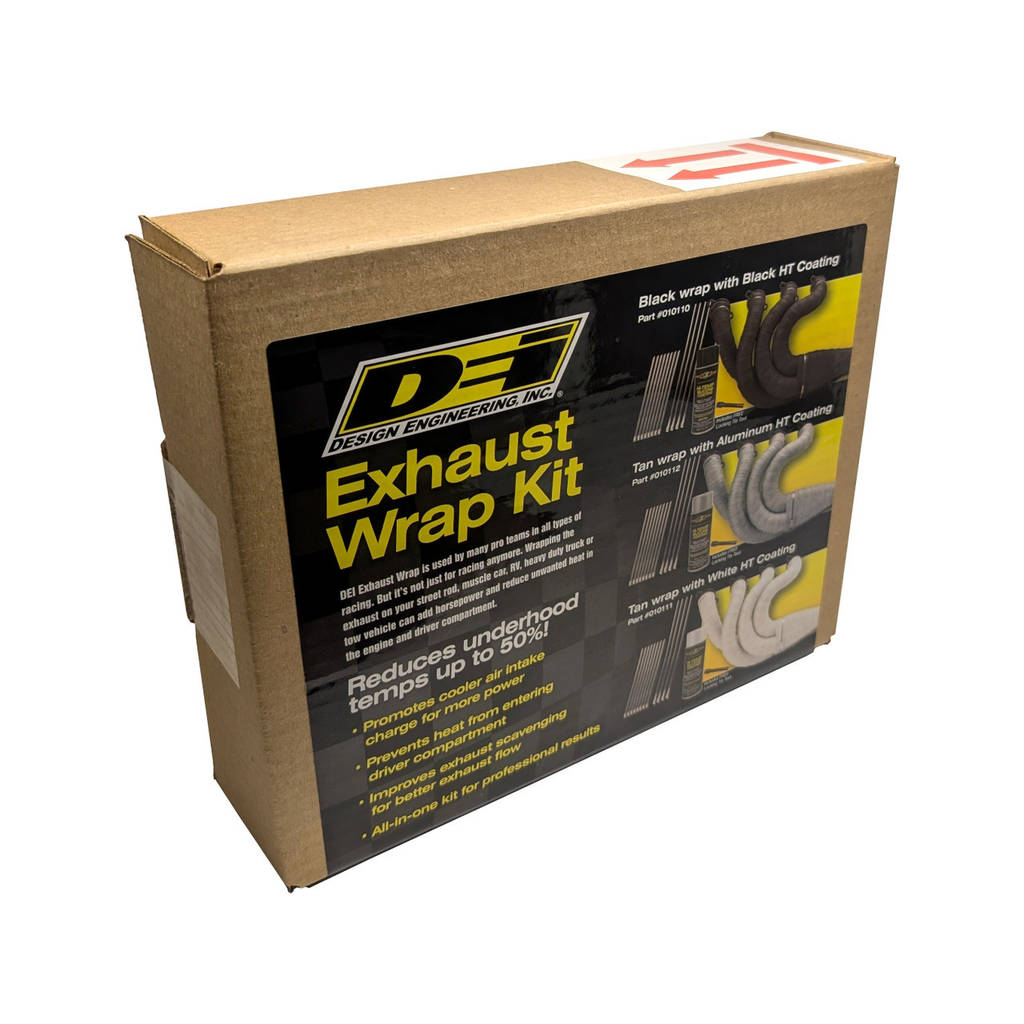 DEI 010110 Exhaust Wrap Kits Kit Black Wrap & Black HT Silicone Coating Photo-1 