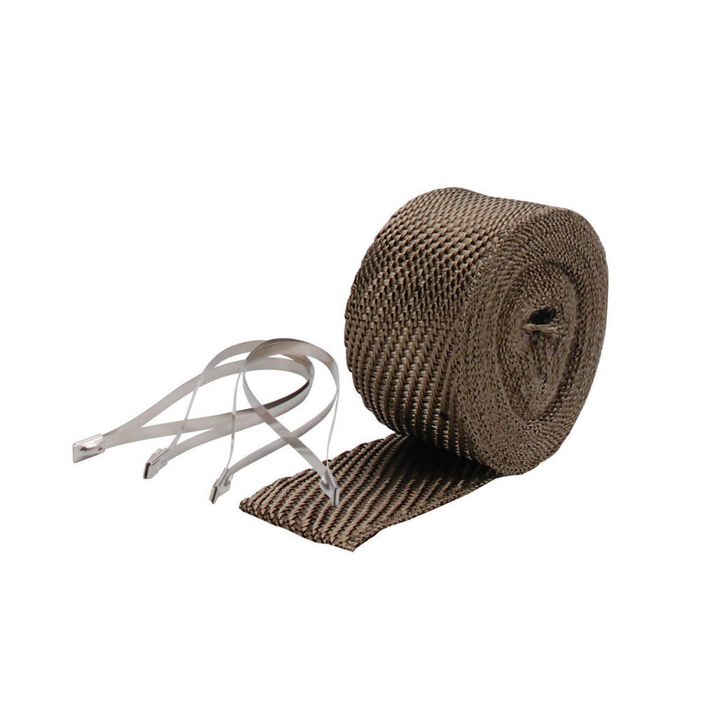 DEI 010123 Exhaust Wrap Kit Pipe Wrap & Locking Tie Titanium Photo-0 