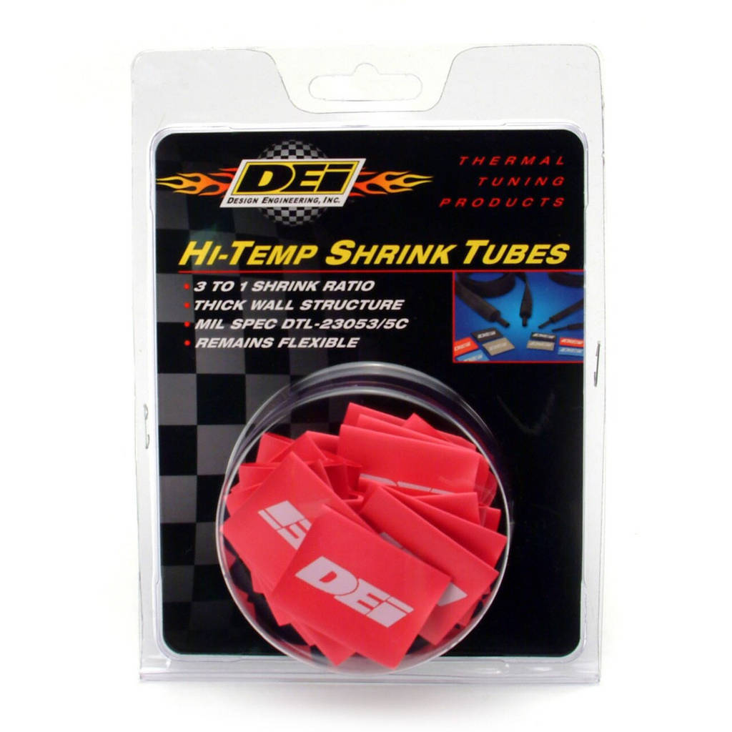 DEI 010821 Hi-Temp Shrink Tube 12mm x 1.5" Red Photo-2 