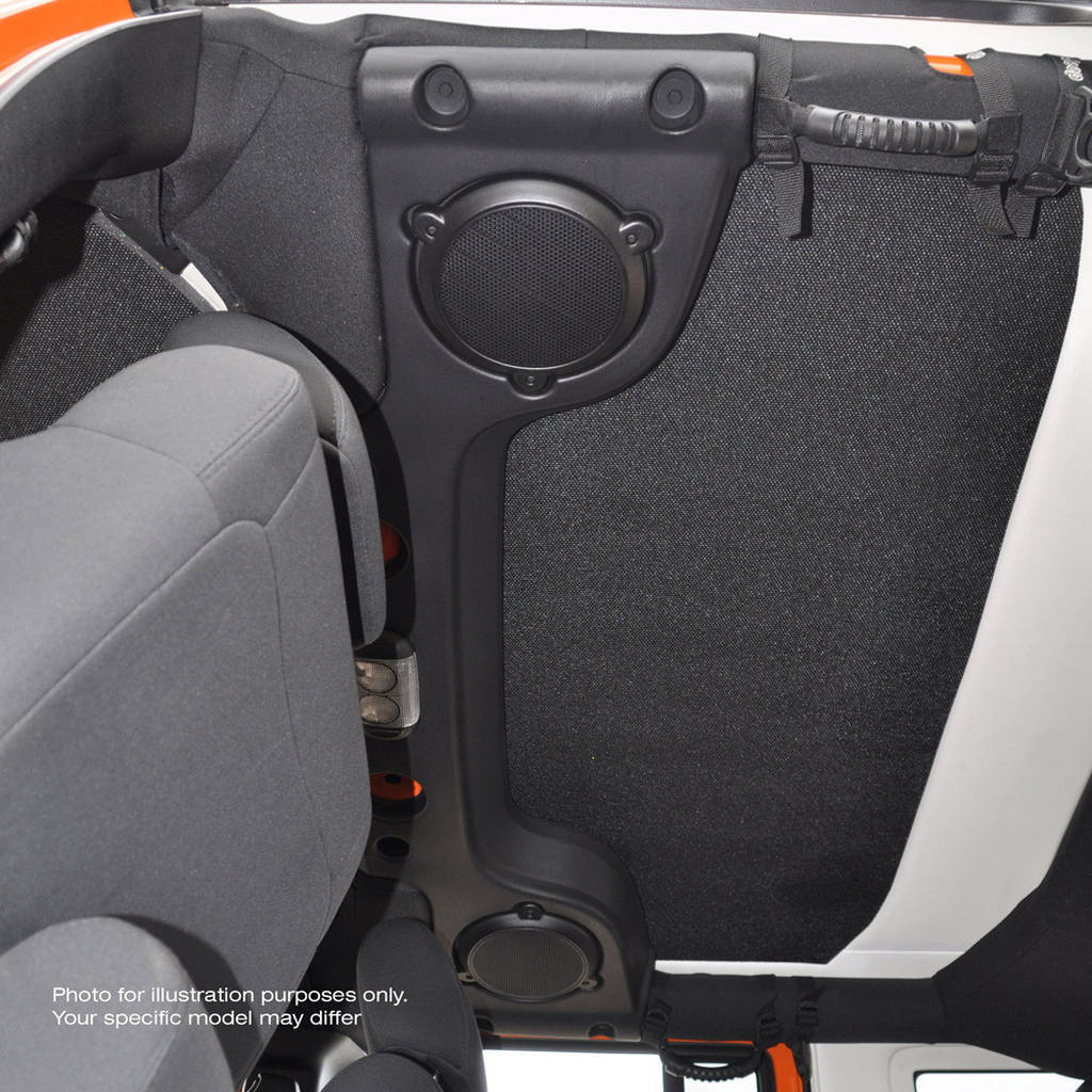 DEI 050131 Sound Deadening Headliner JEEP® Wrangler 2007 to 2010 4 Dr 4-pc Black Photo-7 