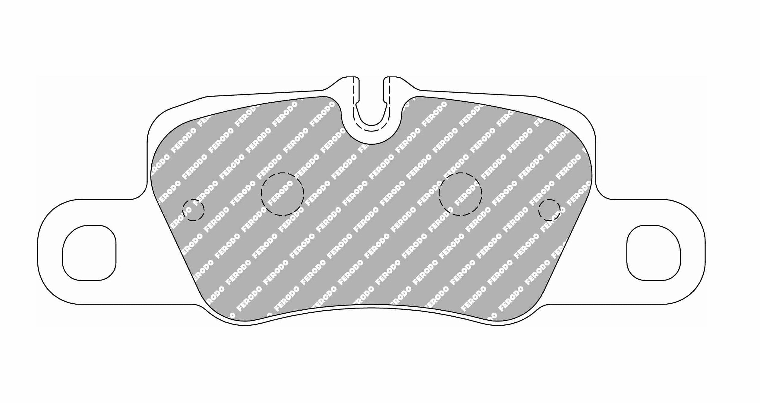 FERODO FCP4713H Rear Brake Pads DS2500 for PORSCHE 911 Carrera 4S / Carrera 4 GTS / Carrera S / Carrera GTS (991) Photo-0 