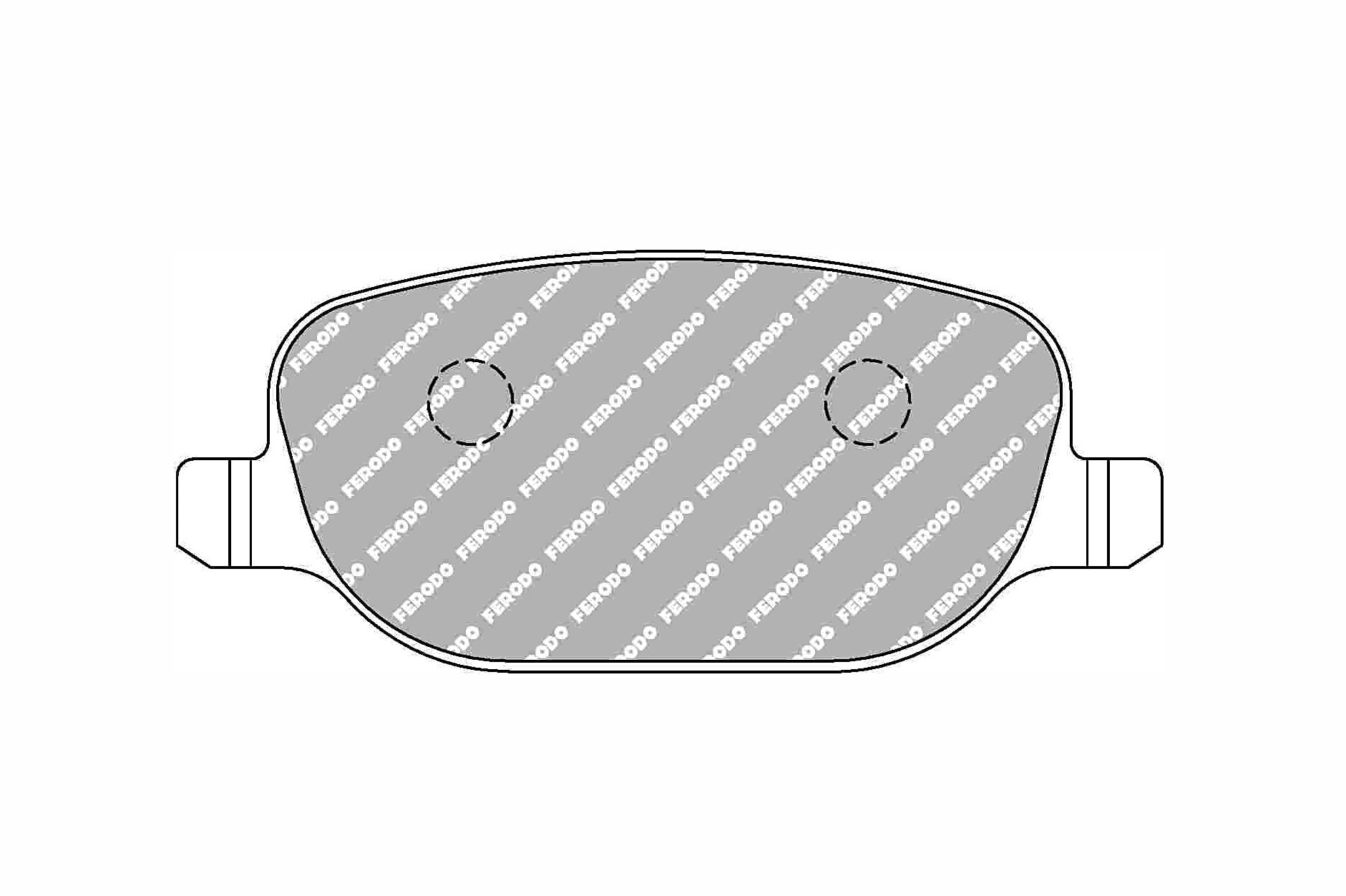 FERODO FRP3067Z Front Brake Pads DSUNO for SUBARU Impreza WRX STI (GR / GH / G3) / TESLA Model S Photo-0 