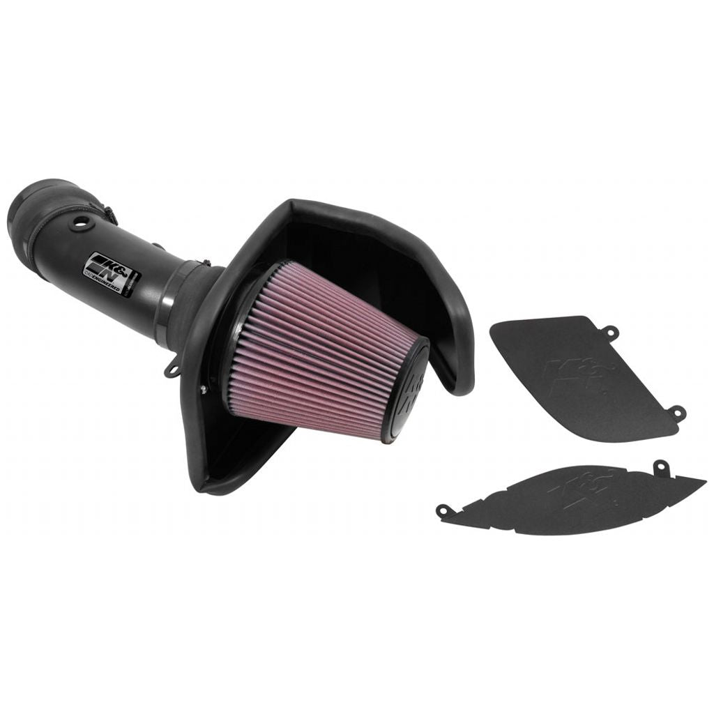 K&N 69-2553TTK Performance Air Intake System TYPHOON; DODGE CHALLENGER HELLCAT SC V8-6.2L F/I, 2017 Photo-0 