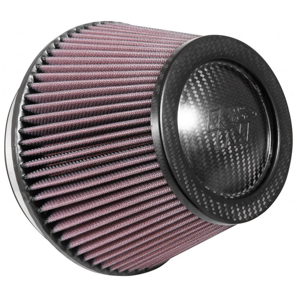 K&N RP-2960 UNIVERSAL Air Filter - CARBON Fiber Top6"FLG, 7-1/2"B, 5-1/8"T, 5"H Photo-0 
