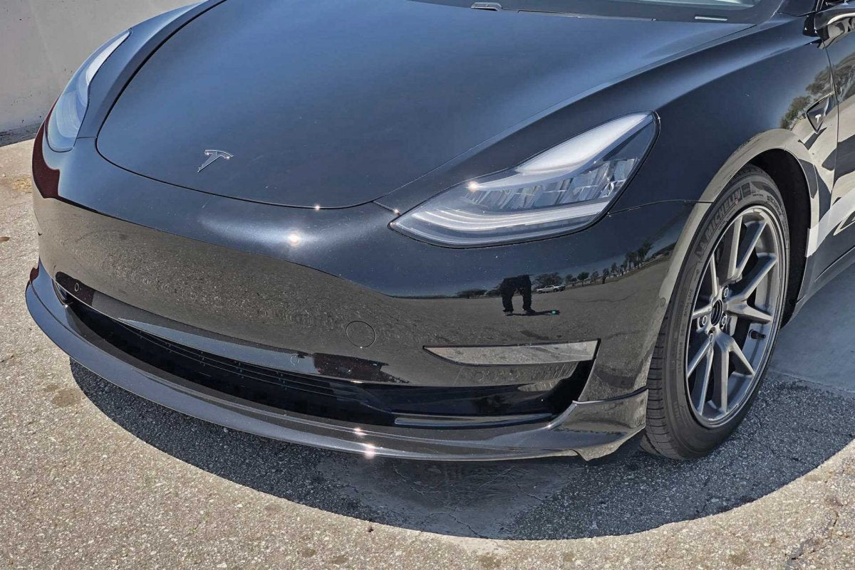 UNPLUGGED PERFORMANCE UP-M3-301-1.1 Front Spoiler Urethane for TESLA Model 3 Photo-2 