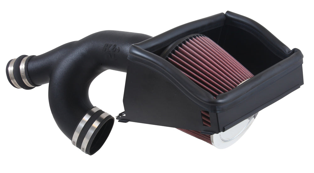 K&N 63-2592 Performance Air Intake System AIRCHARGER; FORD F150 ECOBOOST V6-3.5L F/I, 2015-16 Photo-0 