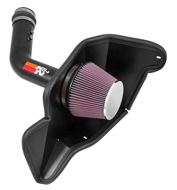 K&N 69-3536TTK Performance Air Intake System TYPHOON; FORD MUSTANG V6-3.7L F/I, 2015-2017 Photo-0 