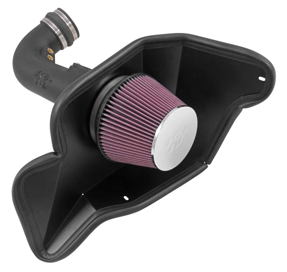 K&N 63-2590 Performance Air Intake System AIRCHARGER; FORD MUSTANG GT V8-5.0L F/I,2015 Photo-0 