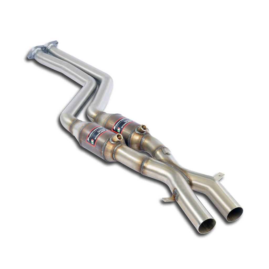 SUPERSPRINT 787402 Front exhaust with metal Metallic catalytic converter right + left ALPINA Serie 3 Photo-0 