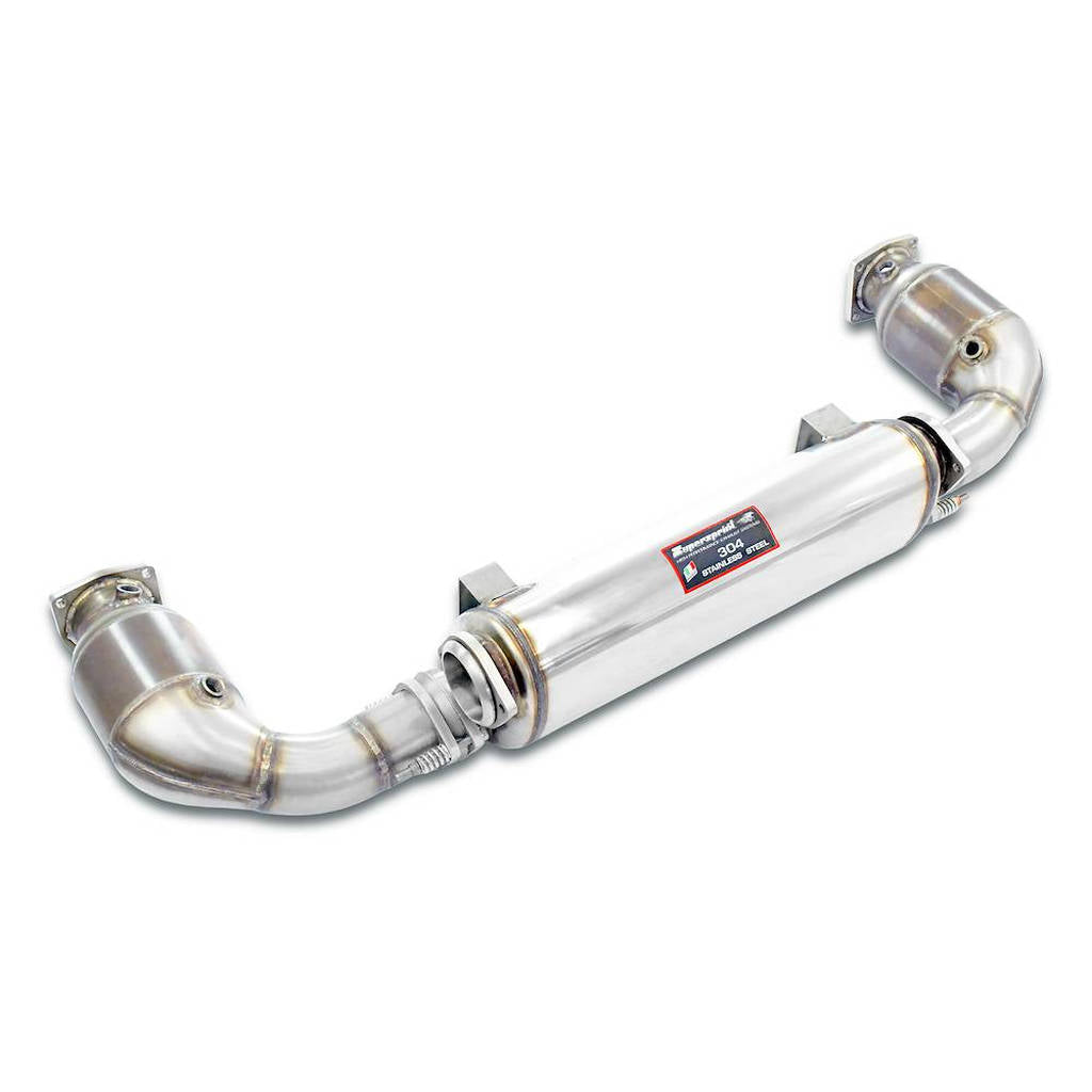 SUPERSPRINT 246704 Rear exhaust Right - Left "Sport" + Metallic catalytic converter 100 CPSI PORSCHE Photo-0 