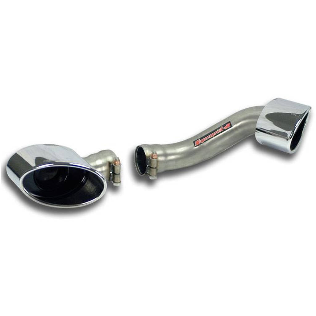 SUPERSPRINT 981515 Endpipe kit Right - Left 150x105 - (For OEM rear bumper) BMW E71 X6 Photo-0 