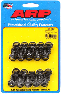 ARP 200-1802 Oil Pan Bolt Kit SB Mopar & PONTIAC hex Photo-0 