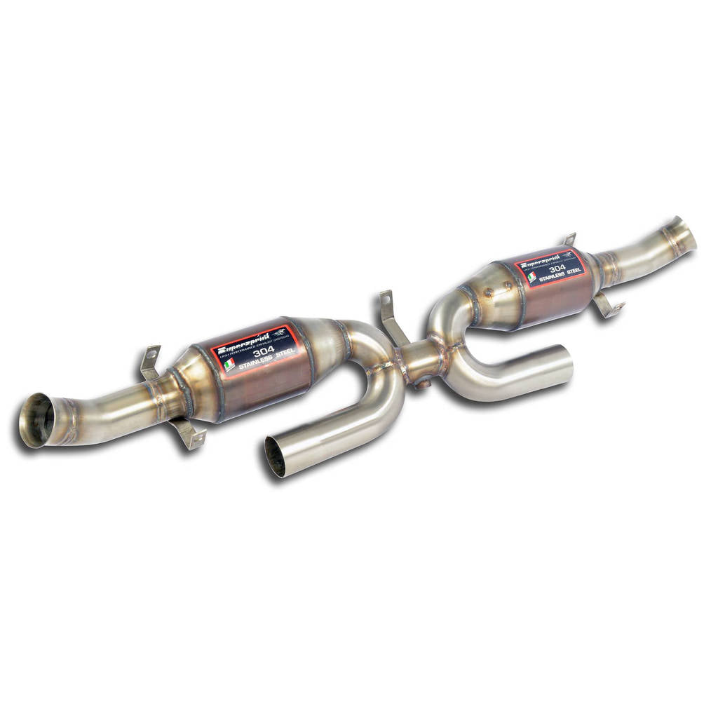 SUPERSPRINT 242402 X-Pipe Right - Left + Metallic catalytic converter PORSCHE 911 (Serie 993) Photo-0 