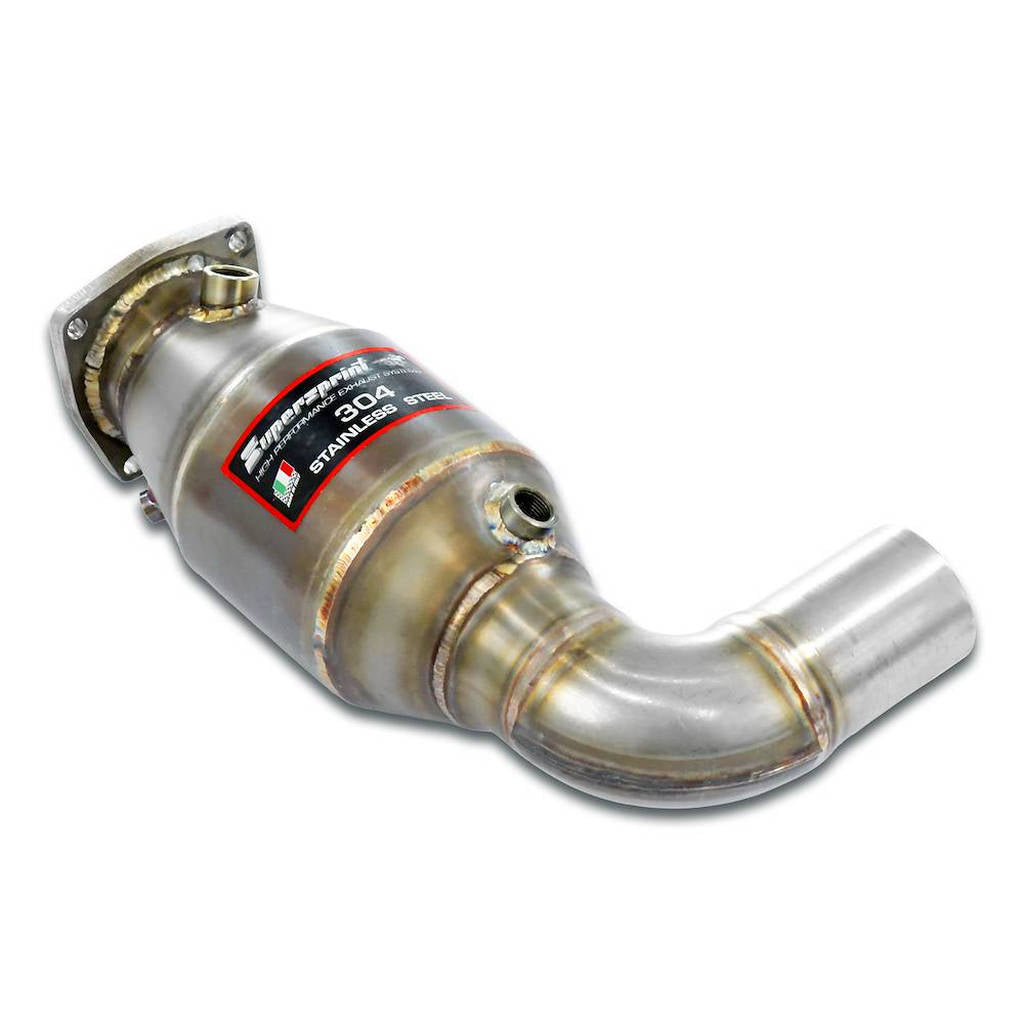 SUPERSPRINT 245422 Front exhaust Left with Metallic catalytic converter PORSCHE 911 (Serie 997.1) Photo-0 