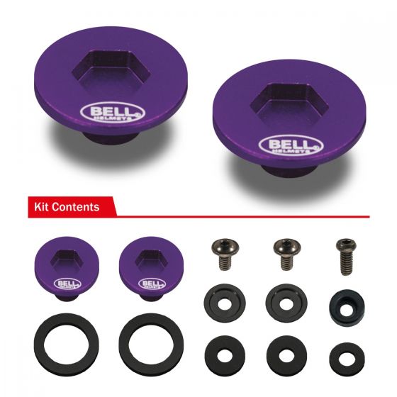 BELL 2020006 SV (SE03/SE05) Pivot kit & Screws, purple Photo-0 