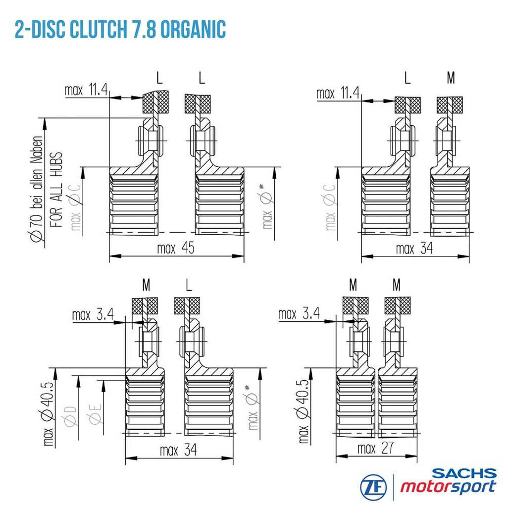 SACHS PERFORMANCE 881864002016 Clutch Disc RCS 180-O7.8 Photo-3 