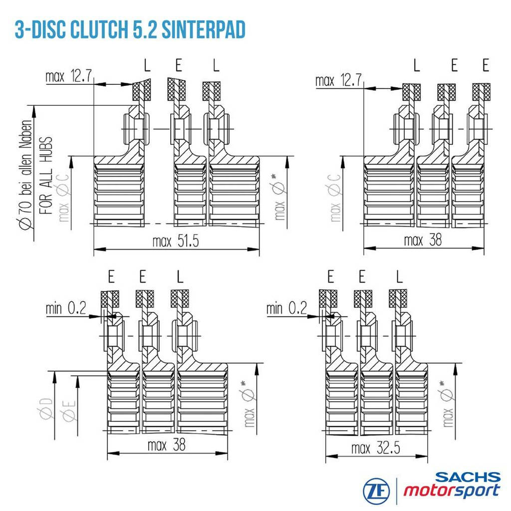SACHS PERFORMANCE 881864001971 Clutch Disc RCS 184-S5.2 Photo-3 
