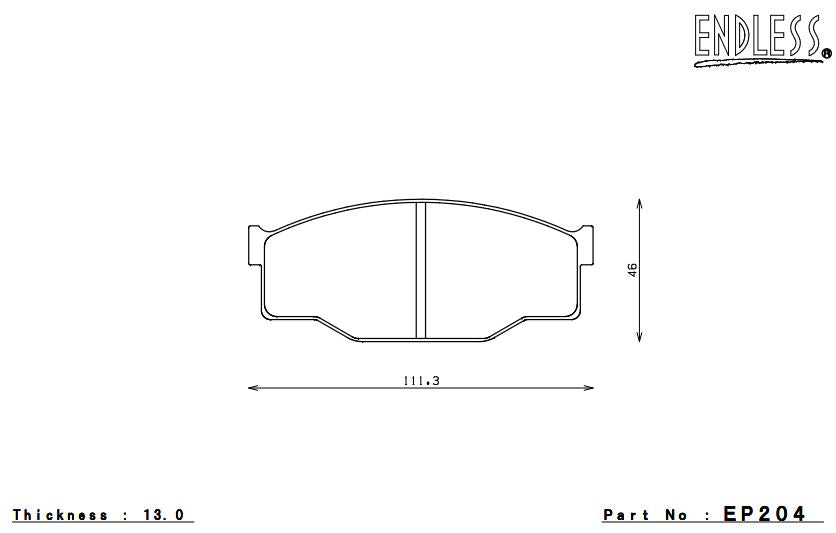 ENDLESS EP204SSY Brake pads Photo-0 