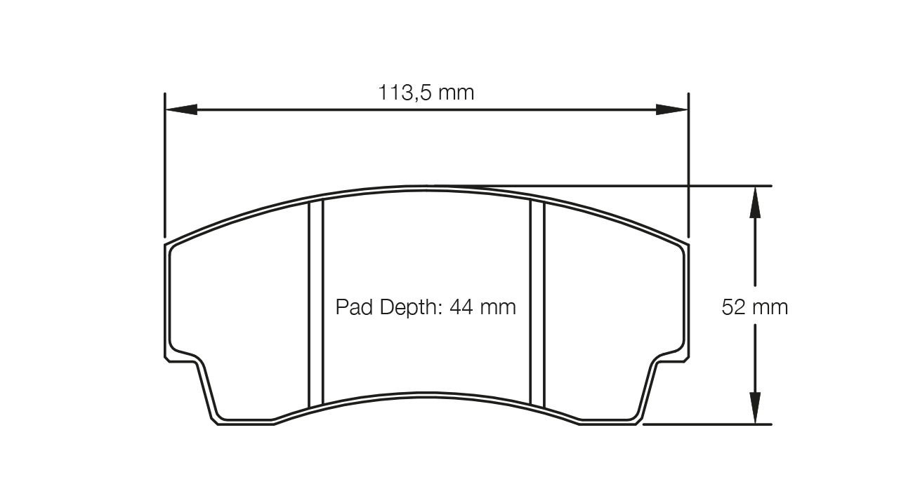 PAGID 2127-RS42 Rear brake pads RS42 LOTUS ESPRIT SPORT 300 (93-97) Photo-0 