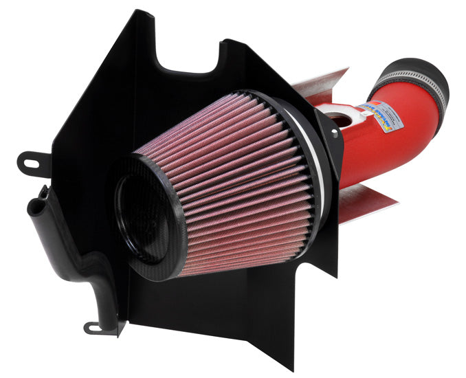 K&N 69-8001TWR Performance Air Intake System TYPHOON; SUBARU WRX STI, F4-2.5L, 2004 (WRINKLE RED) Photo-0 