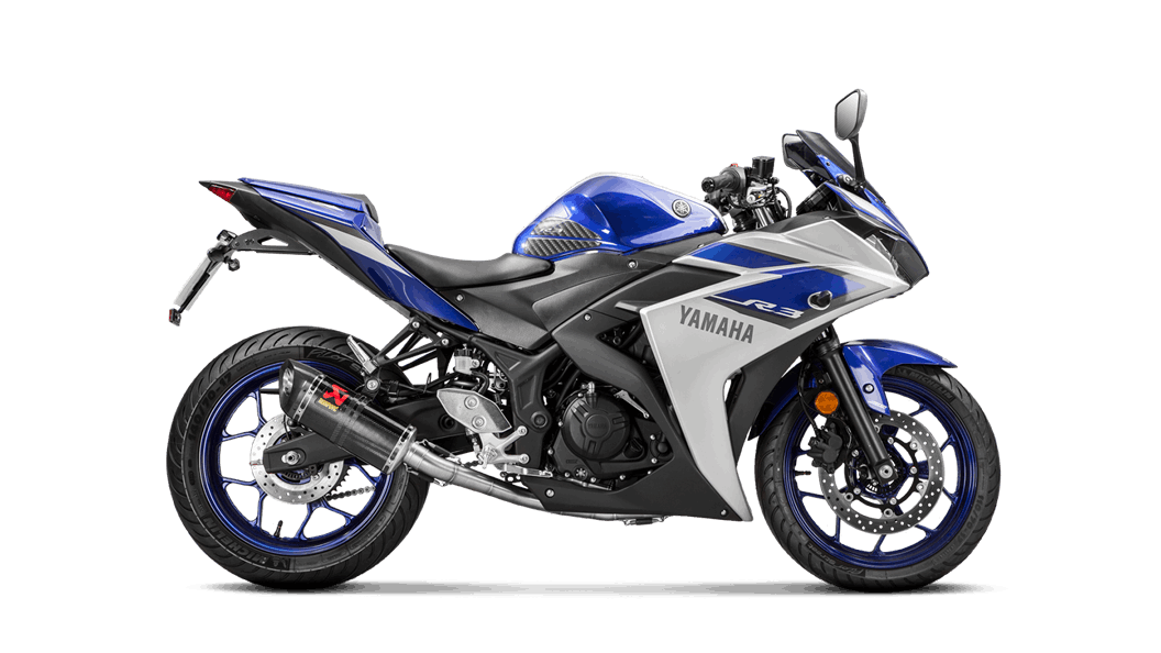 AKRAPOVIC S-Y3R1-APC exhaust system Racing Line (Carbon) for Yamaha YZF-R3 2016 Photo-2 