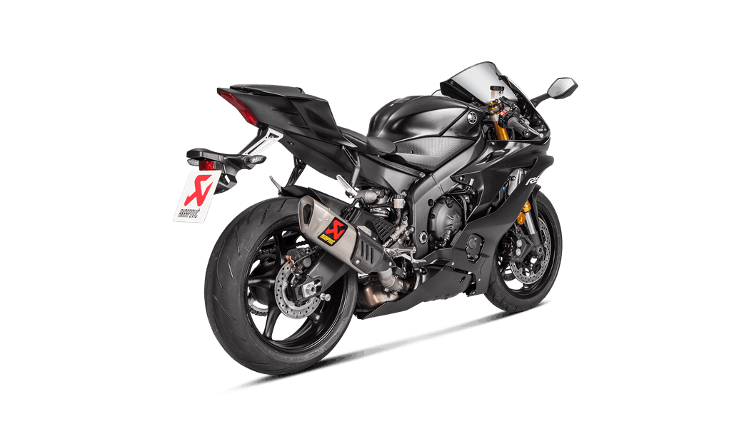 AKRAPOVIC S-Y6SO12-HAPT Complete Exhaust System Slip-On Line (Titanium) Yamaha YZF-R6 2017-AFT Photo-2 