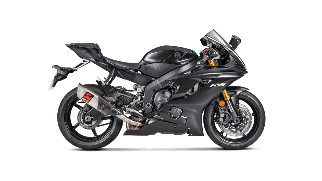 AKRAPOVIC S-Y6SO12-HAPT Complete Exhaust System Slip-On Line (Titanium) Yamaha YZF-R6 2017-AFT Photo-1 