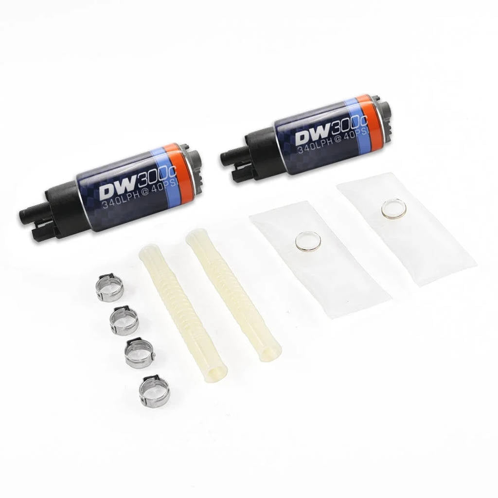 DEATSCHWERKS 9-307-1033 DW300C series, 340lph compact fuel pump without mounting clips and install k Photo-0 