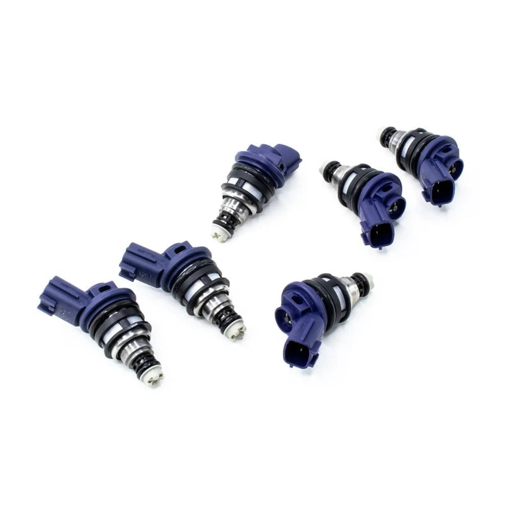DEATSCHWERKS 01J-00-0550-6 Set of 6 550cc Side Feed Injectors for NISSAN 300zx 90-96 and Skyline RB2 Photo-0 