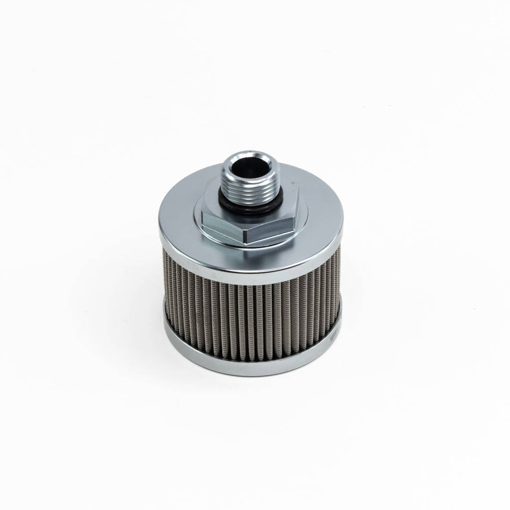 DEATSCHWERKS 8-01-08100 Fuel pump pre-filter, SS, 8AN, 100 micron, UNIVERSAL. Fits DW in-line fuel p Photo-0 